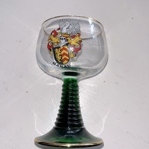 Vintage 80’s German Hanau wine glass